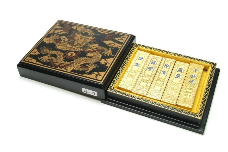 仿古 千秋光 0.5両 1/32型 金巻5丁組 徽城汪近聖製 - 書道用具 仿古 千秋光 0.5両 1/32型 金巻5丁組 徽城汪近聖製 - 書道用具