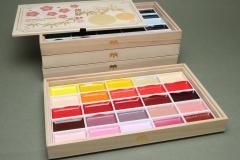 ▲2-5▲比治山女子　美術　絵の具セット　習字筆　美品 △2-5△比治山女子 美術 絵の具セット 習字筆 美品