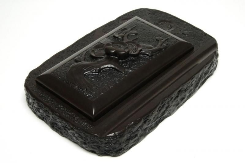 書道用硯(赤間硯) 赤間硯 岩フタ付き 河野製硯所 - メルカリ