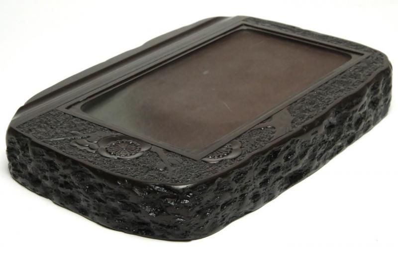 和硯 赤間硯 梅文研 蓋付き - 書道用具専門店 西本皆文堂