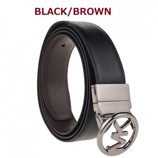 【新品】マイケルコース メンズベルト MKロゴバックル ブラウン 85cm ② マイケルコース MICHAEL KORS ベルト （ブラウン） -靴