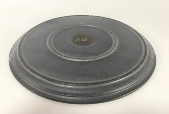 3rd ceramics/ 黒泥皿 7寸 - dask
