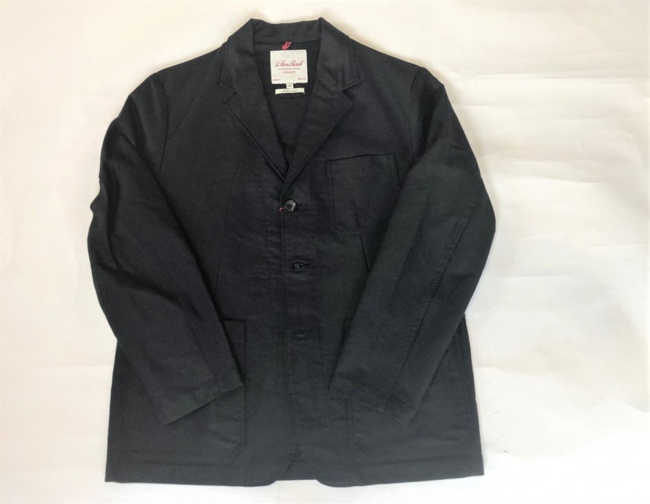 LE SANS PAREIL / Cotton Moleskin Lapel Wrok Jacket