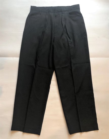 FARAH / TWO-TUCK WIDE TAPERED PANTS HOPSACK