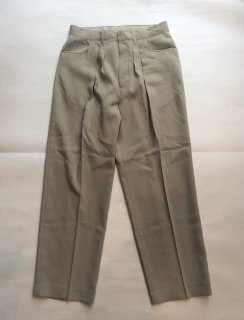 FARAH / TWO-TUCK WIDE TAPERED PANTHS HOPSACK