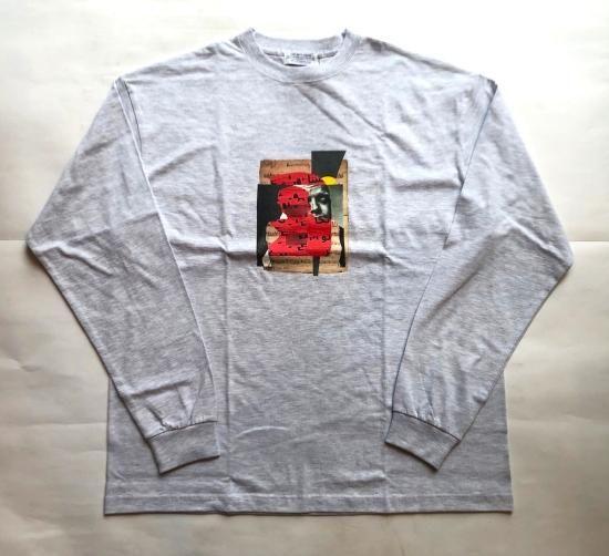 POET MEETS DUBWISE /Killiman Jah Low Works  Collage 01 L/S Print Tee