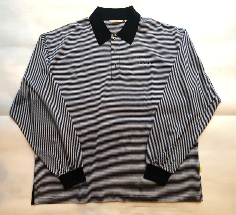 FARAH / Narrow Striped L/S Polo Shirt