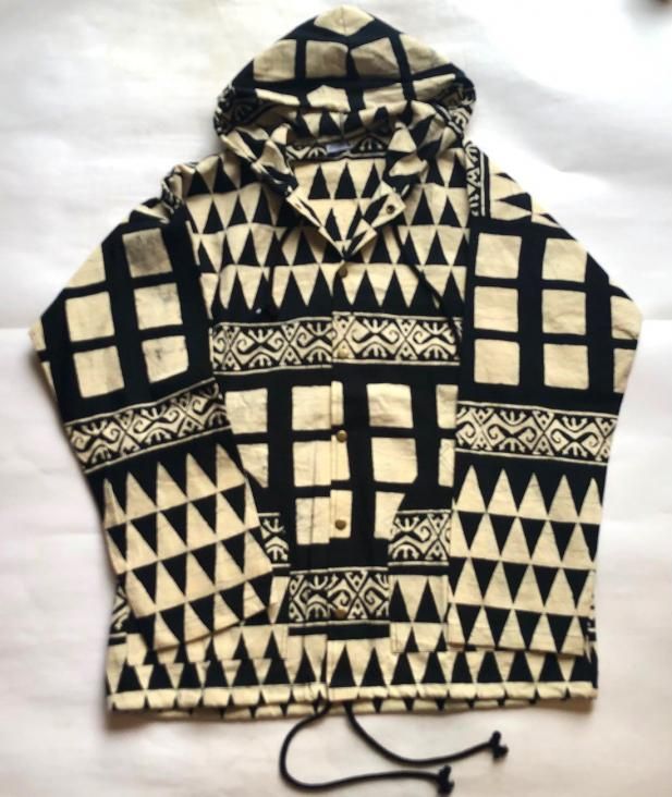 JAWANDI / Snap Button Hoodie Jackt (Stripe Barong)