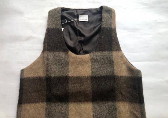 HONNETE/Shaggy Check Sleeveless Top