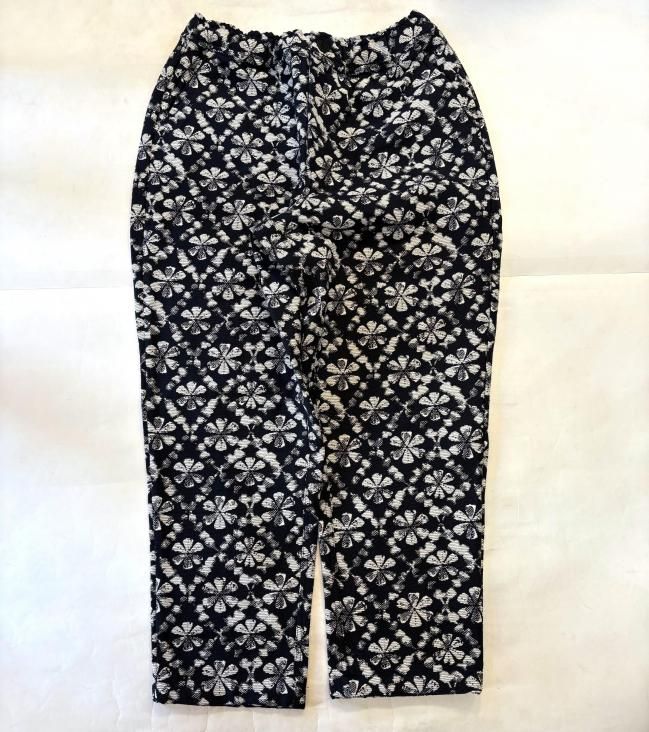 WAX LONDON  / Kurt Trouser Flower Stamp Jacquard
