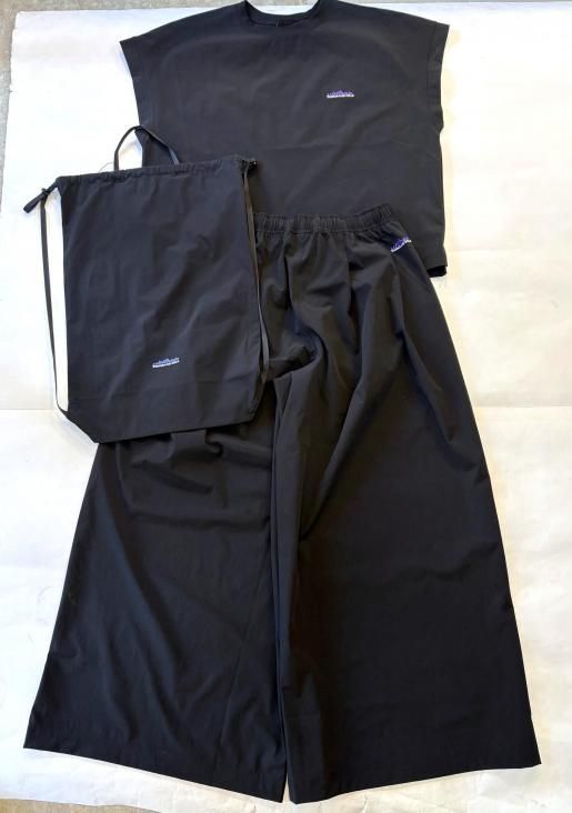 THOUSAND MILE/French Sleeve Shirt & Wide Pants Set