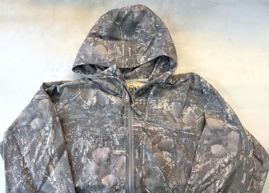 FARAH / Ripstop Tree Camo Hooded Zip Up