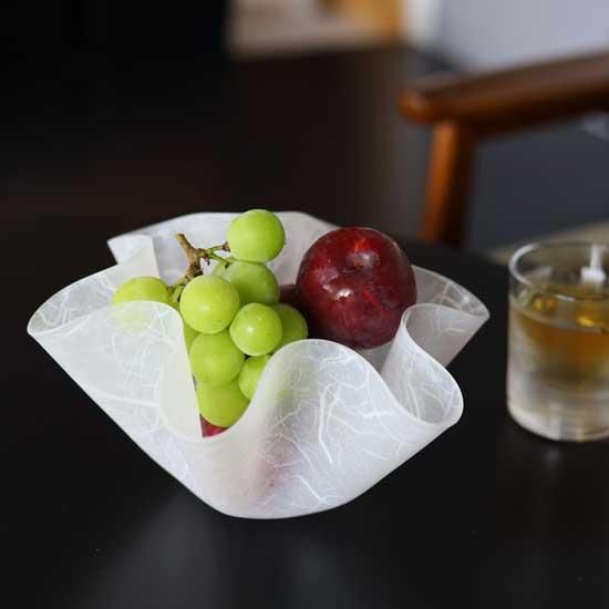 ふわ　 花形トレイ 透明 ガラス製 楽天市場】トレイ 葉っぱ ガラス（素材（キッチン用品）ガラス