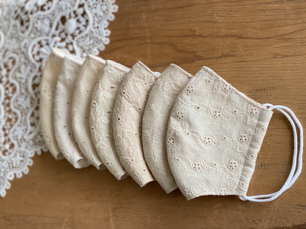 ジャンクジャーナル素材☆草木.紅茶染め細めmixレースセット