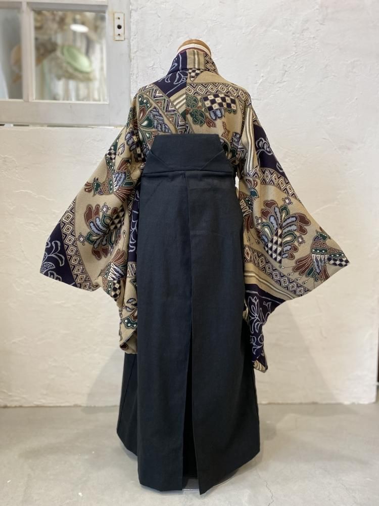 アンティーク孔雀の羽の模様☆七五三3歳着物単品 ef112c282574d391e02281362da5f7