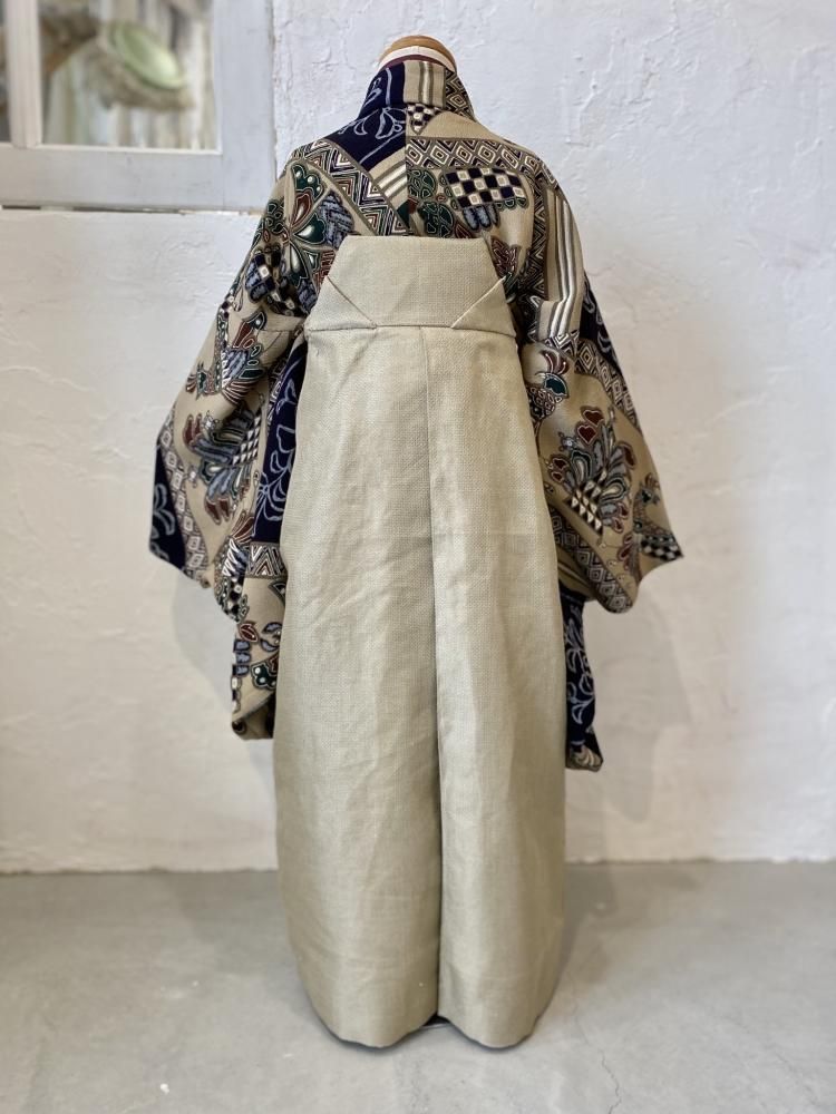 アンティーク孔雀の羽の模様☆七五三3歳着物単品 ef112c282574d391e02281362da5f7