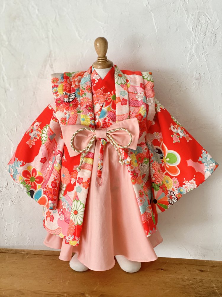 アンティーク着物 スカート袴セット１ - Codorait キッズドレス 着物 フォトスタジオ
