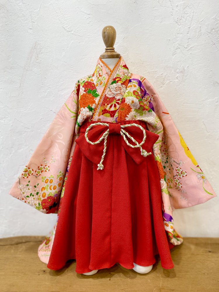 アンティーク着物 スカート袴セット３ - Codorait キッズドレス 着物 フォトスタジオ