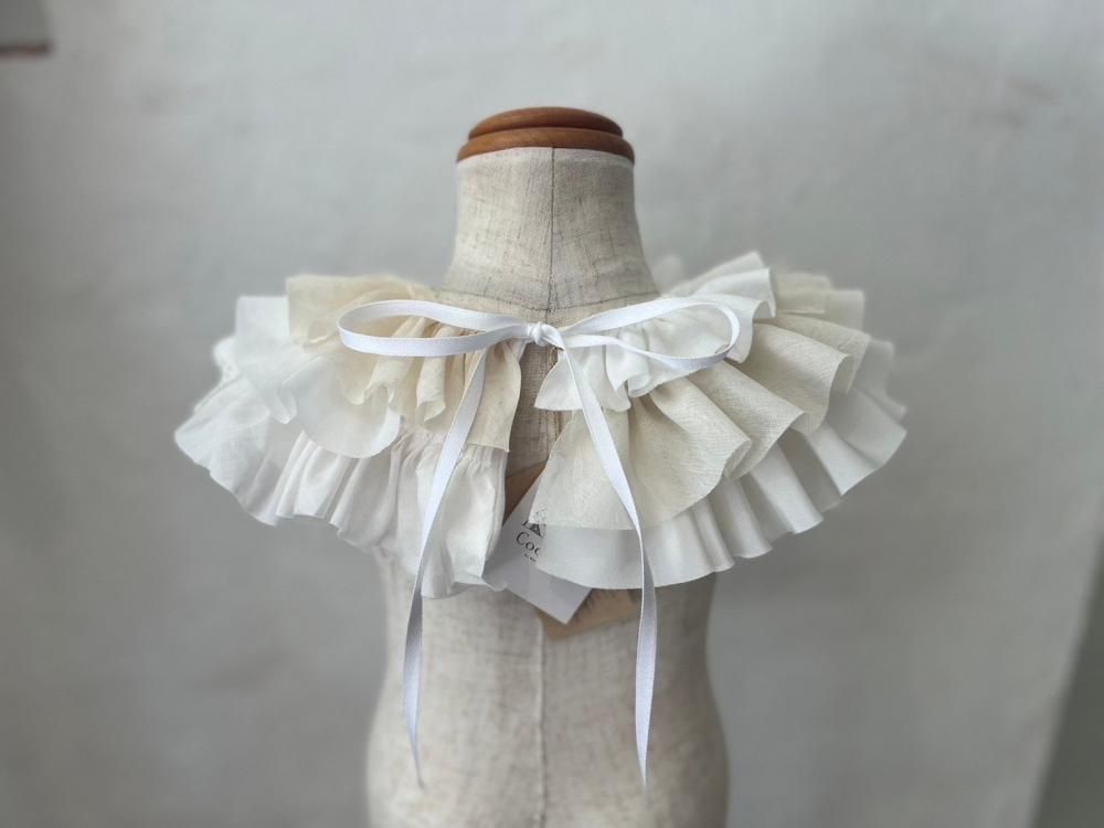 アンティークフリル　さゆり染め フリル付け襟 1〈sizeS〉 - Codorait キッズドレス 七五三