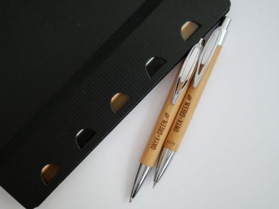 ONYX＋GREEN オニキス＋グリーン 竹製の【ボールペン＆0.5mm