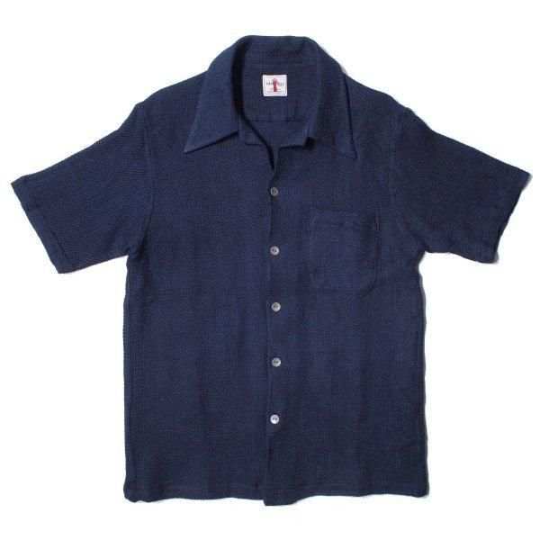 サムライジーンズ SAMURAI JEANS オープンカラー 半袖 シャツ SOS19