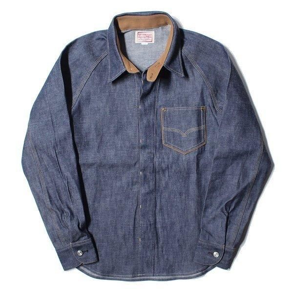 デラックスウエア 40s デニム ワーク シャツ 長袖 DENIM SHIRT 7640 ...