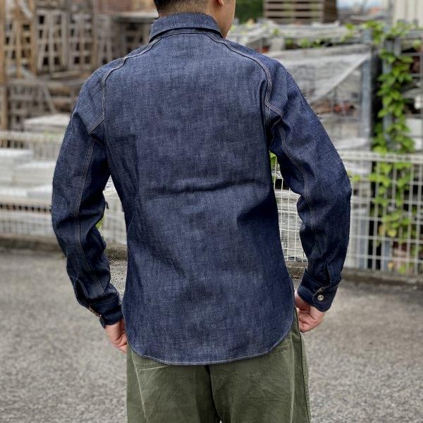 デラックスウエア 40s デニム ワークシャツ 長袖 DENIM SHIRT デラックスウエア 40s デニム ワークシャツ 長袖 DENIM SHIRT