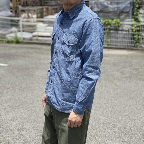 ザ リアルマッコイズ U.S.N. CHAMBRAY SHIRT L/S シャンブレーシャツ