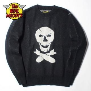  ꥢޥå MILITARY JAQUARD SWEATER / JOLLY ROGER MC18103 THE REAL McCOY'S