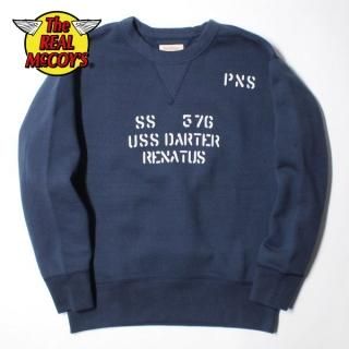  ꥢޥå MILITARY PRINT SWEATSHIRT / USS DARTER å MC18109 THE REAL McCOY'S