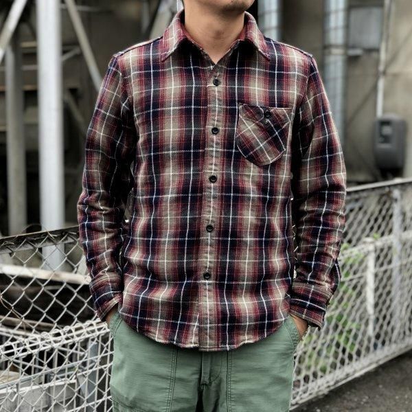 デラックスウエア ヘビー ネルシャツ グレートシール HV-37 DELUXEWARE