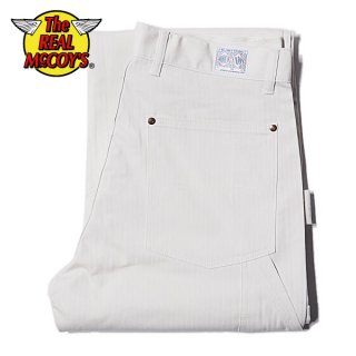  ꥢޥå 8HU ۥ磻ȥإܡ ֥ˡȥ饦 WHITE HBT DOUBLE KNEE TROUSERS MP20012 THE REAL McCOY'S