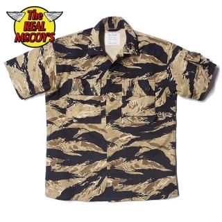  ꥢޥå ե顼  Ⱦµ TIGER CAMOUFLAGE S/S SHIRT / GOLD TONE MS20001 THE REAL McCOY'S