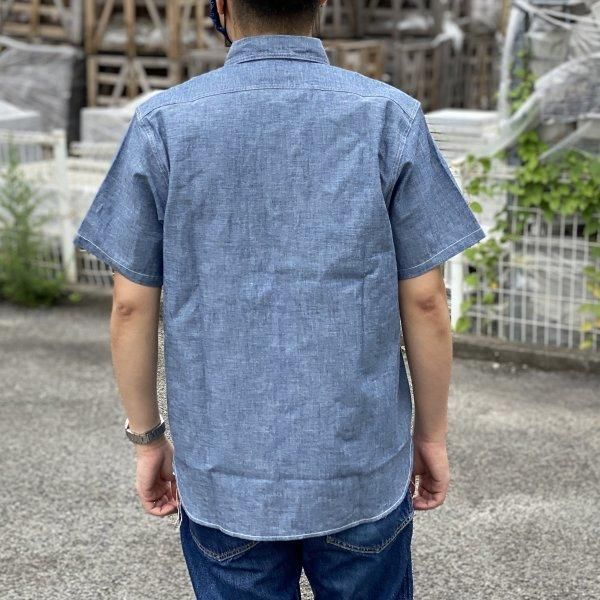 ザ リアルマッコイズ U.S.N. シャンブレーシャツ 半袖 CHAMBRAY SHIRT ...