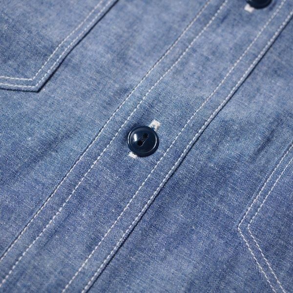ザ リアルマッコイズ U.S.N. シャンブレーシャツ 半袖 CHAMBRAY