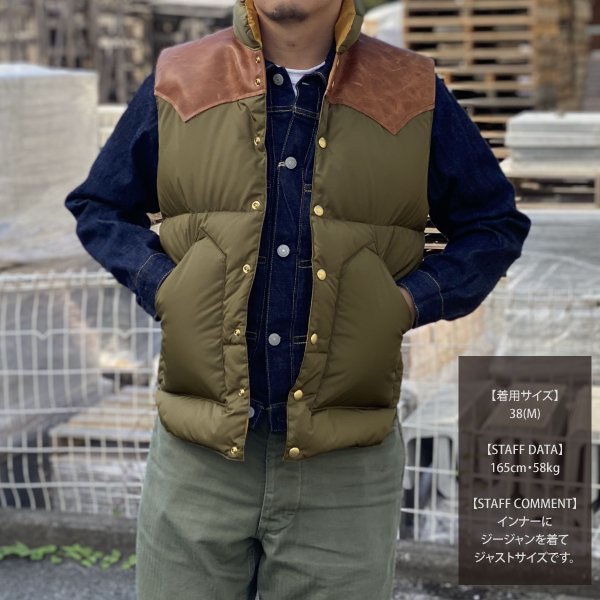 ロッキーマウンテン×ウエアハウス ナイロンダウンベスト NYLON DOWN VEST ROCKY MOUNTAIN × WAREHOUSE -  セルロイド CELLULOID