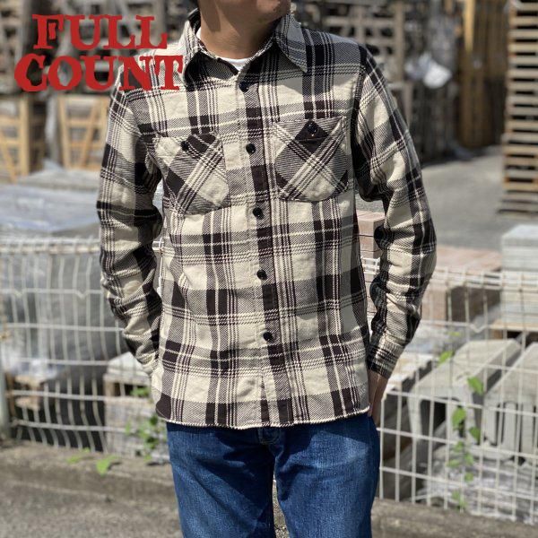 フルカウント オリジナル ネルチェック フランネルシャツ 長袖