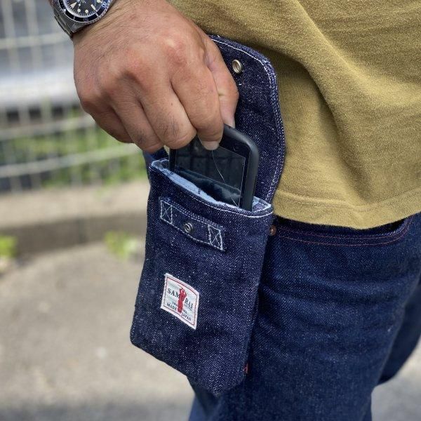 SAMURAI JEANS デニム製スマホケース サムライジーンズ [ネコポス送料200円][セルロイド別注]サムライ