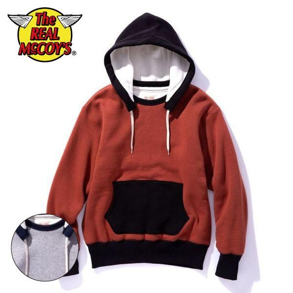 ザ リアルマッコイズ ダブルフェイス 後付けスウェットパーカー MC20119 DOUBLE FACE AFTER-HOODED SWEATSHIRT  THE REAL McCOY'S - セルロイド CELLULOID