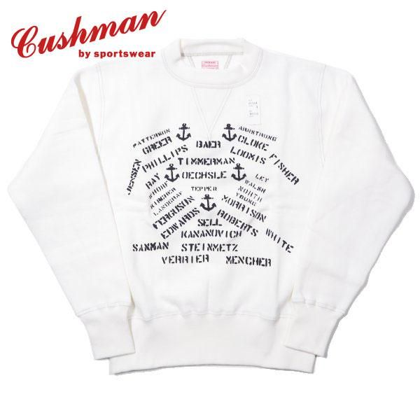 クッシュマン セットイン スウェット スエット U.S.NAVY STENCIL SWEAT