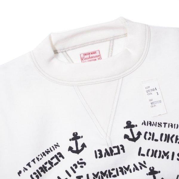 クッシュマン セットイン スウェット スエット U.S.NAVY STENCIL