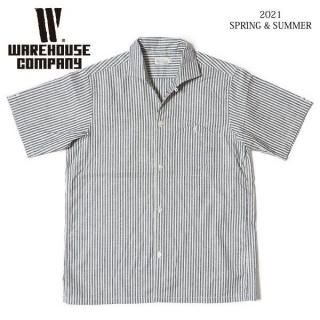 ϥ Lot 3091 S/S OPEN COLLAR SHIRTS ȥ饤 ץ󥫥顼 WAREHOUSE[2021ǯղƿ ] 