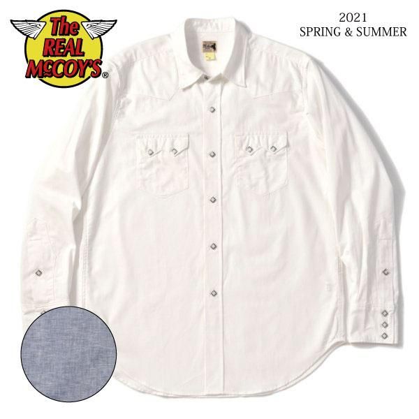 予約商品]ザ リアルマッコイズ JOE McCOY CHAMBRAY WESTERN