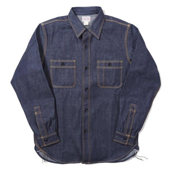 ザ リアルマッコイズ ジョーマッコイ デニム ワークシャツ 長袖 8HU DENIM SERVICEMAN SHIRT MS18101 THE  REAL McCOY'S - セルロイド CELLULOID