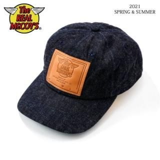  ꥢޥå ǥ˥ ١ܡ륭å RM LEATHER PATCH DENIM BASEBALL CAP MA21010 THE REAL McCOY'S[2021ǯղƿ] 