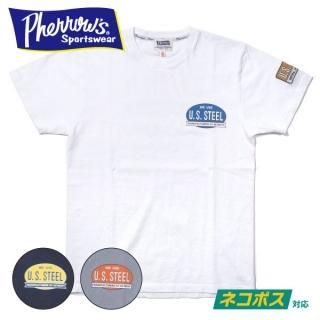 [ͥݥ200]ե U.S.STEEL åڥդ ץT T PRINT T-SHIRTS 21S-PT3 PHERROW'S