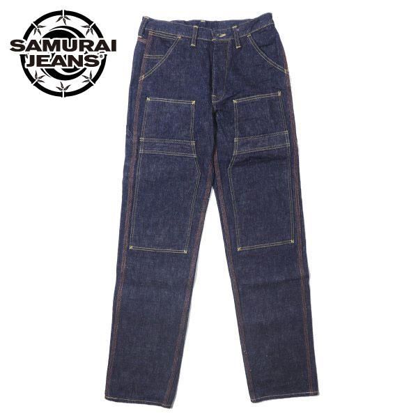 サムライジーンズ 自動車倶楽部 17ozダブルニーワークパンツ SM410DBN SAMURAI JEANS - セルロイド CELLULOID