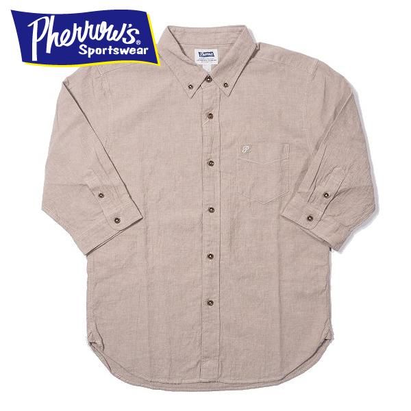 Pherrow's】 デニムワークシャツ Mサイズ Pherrow's】 デニムワーク