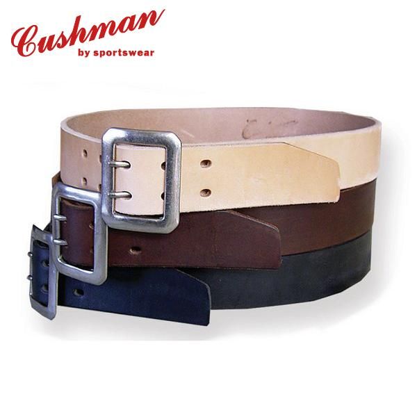 クッシュマン 40mmダブルピンベルト カウハイド DOUBLE PIN BELT クッシュマン 40mmダブルピンベルト カウハイド DOUBLE PIN BELT