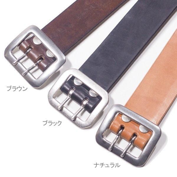 クッシュマン 40mmダブルピンベルト カウハイド DOUBLE PIN BELT クッシュマン 40mmダブルピンベルト カウハイド DOUBLE PIN BELT